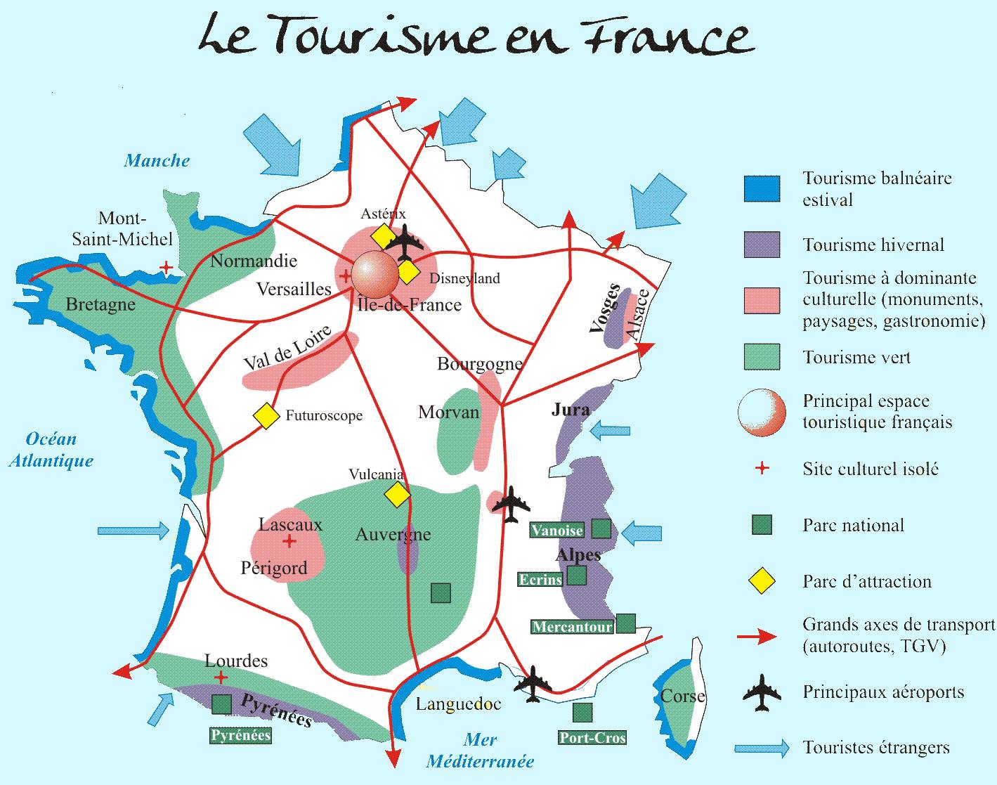 carte france lieux touristiques